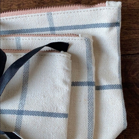 NWT Hearth & Hand Three-Piece Canvas Travel Cases - Picture 3 of 8